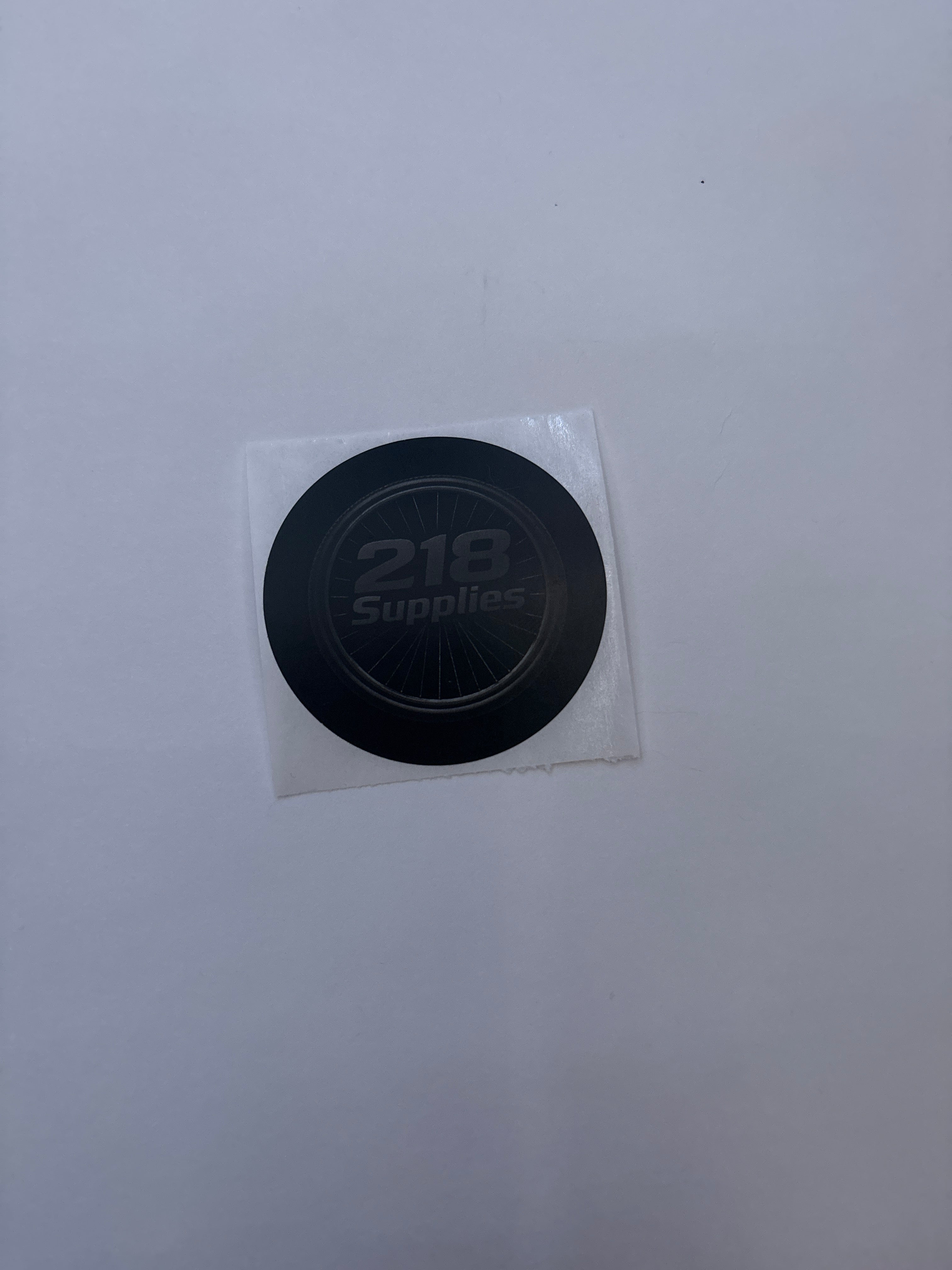 218 Supplies Sticker
